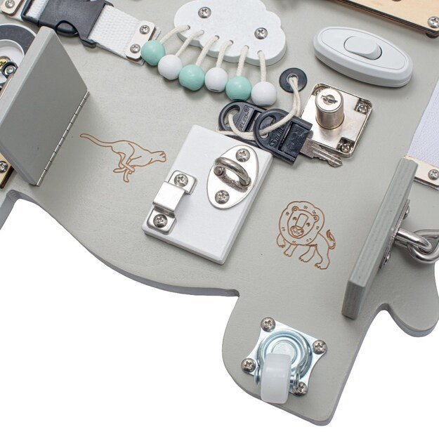 Activity Board Elephant Montessori Baby Mix 1