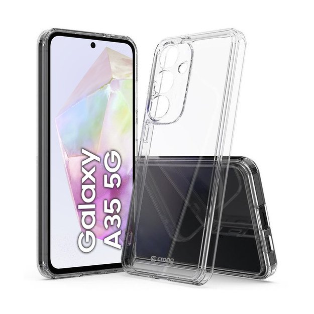 Crong Crystal Shield Cover – dėklas, skirtas Samsung Galaxy A35 5G (skaidrus)