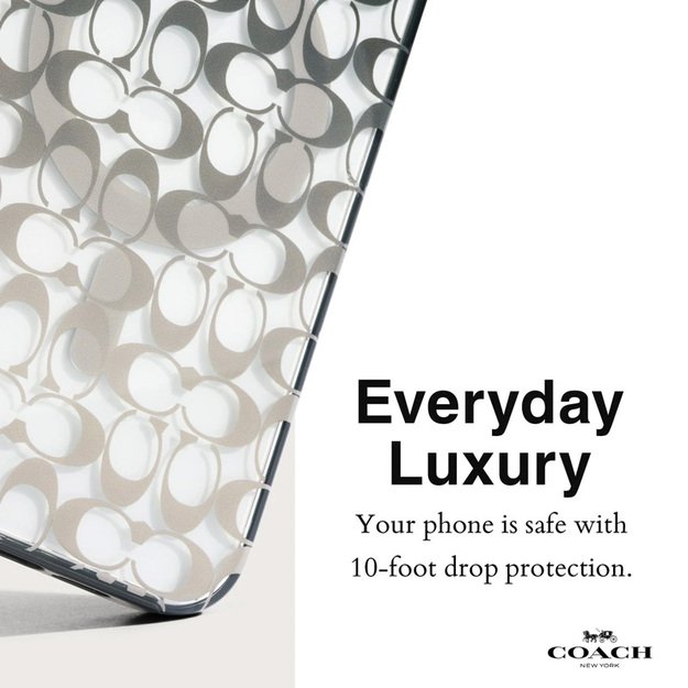 Coach Signature C Ombre MagSafe – dėklas, skirtas iPhone 15/14/13 (Deep Forest)