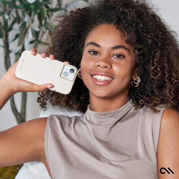 Case-Mate Silicone MagSafe – dėklas iPhone 15 Plus (smėlio spalvos) 6