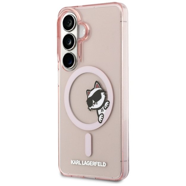 Karl Lagerfeld IML Peekaboo Choupette MagSafe - Samsung Galaxy S26 Case (Pink)
