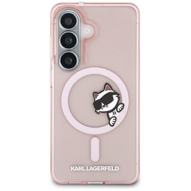 Karl Lagerfeld IML Peekaboo Choupette MagSafe - Samsung Galaxy S26 Case (Pink)