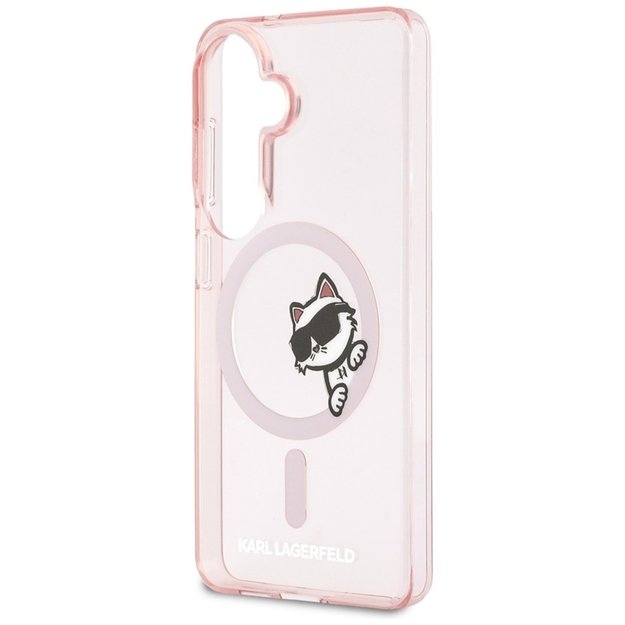 Karl Lagerfeld IML Peekaboo Choupette MagSafe - Samsung Galaxy S26 Case (Pink)