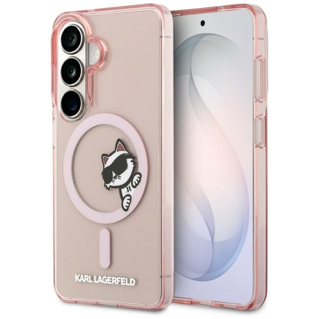 Karl Lagerfeld IML Peekaboo Choupette MagSafe - Samsung Galaxy S26 Case (Pink)