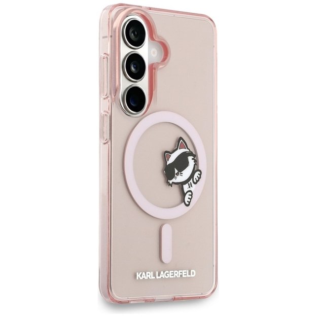 Karl Lagerfeld IML Peekaboo Choupette MagSafe - Samsung Galaxy S26 Case (Pink)