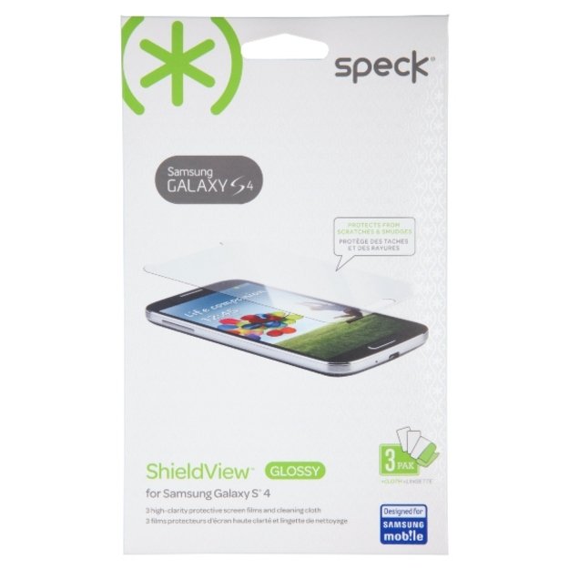 Speck ShieldView Glossy - Ekrano apsauga, skirta Samsung Galaxy S4 (3 vnt.)