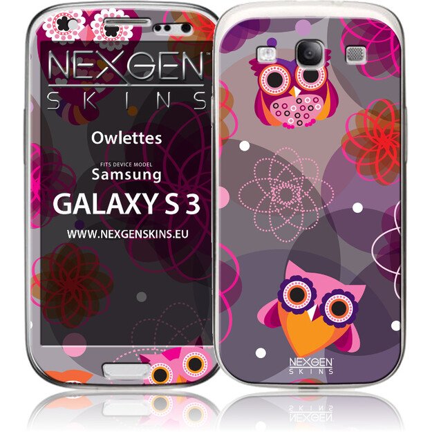 „Nexgen Skins“ su 3D efektu, skirta „Samsung Galaxy S3“ („Owlettes 3D“) 1