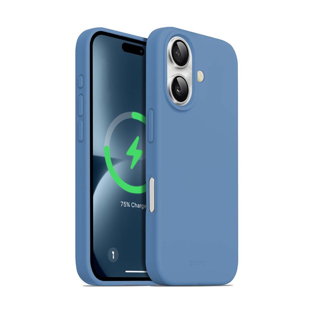 Crong Color Cover Magnetic – dėklas, skirtas iPhone 16 MagSafe (mėlynas)