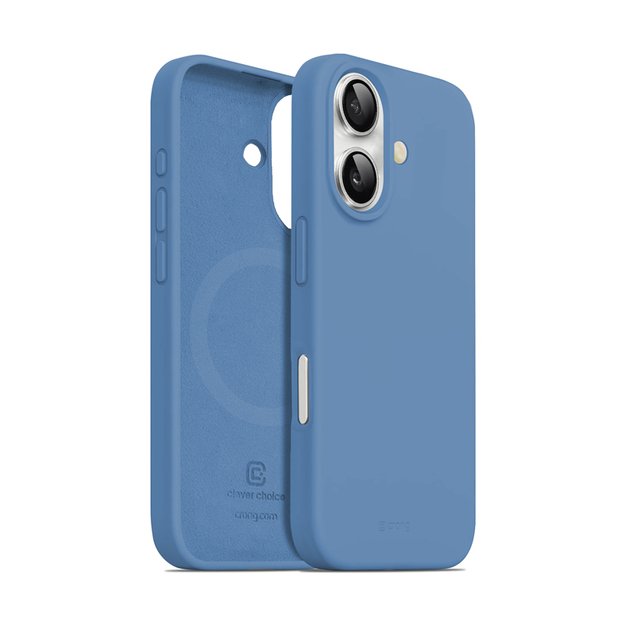 Crong Color Cover Magnetic – dėklas, skirtas iPhone 16 MagSafe (mėlynas)
