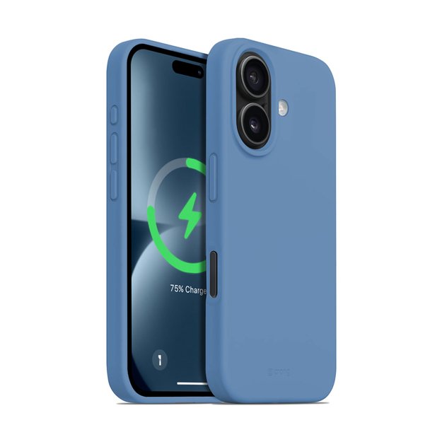 Crong Color Cover Magnetic – dėklas, skirtas iPhone 16 MagSafe (mėlynas)