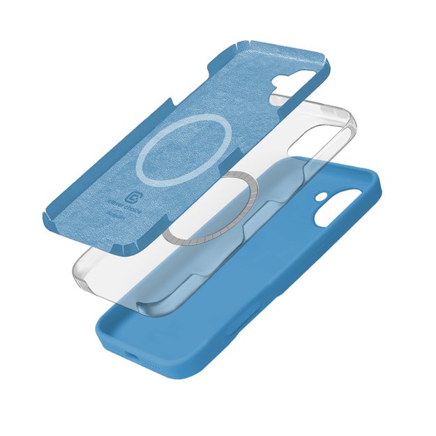 Crong Color Cover Magnetic – dėklas, skirtas iPhone 16 MagSafe (mėlynas)