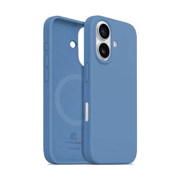 Crong Color Cover Magnetic – dėklas, skirtas iPhone 16 MagSafe (mėlynas)