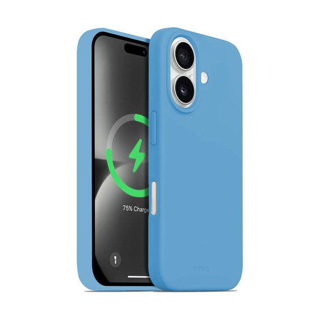 Crong Color Cover Magnetic – dėklas, skirtas iPhone 16 MagSafe (mėlynas)