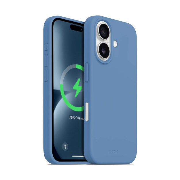 Crong Color Cover Magnetic – dėklas, skirtas iPhone 16 MagSafe (mėlynas)