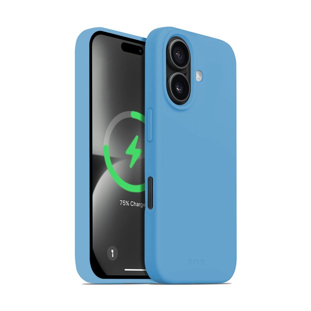 Crong Color Cover Magnetic – dėklas, skirtas iPhone 16 MagSafe (mėlynas)
