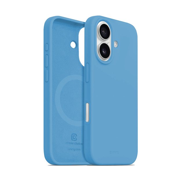 Crong Color Cover Magnetic – dėklas, skirtas iPhone 16 MagSafe (mėlynas)