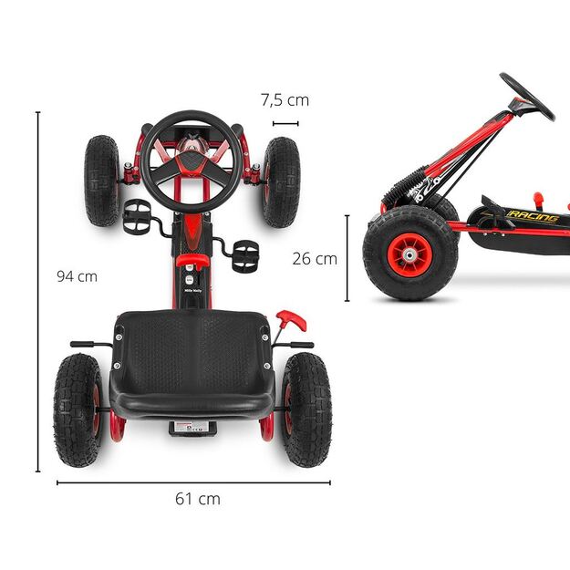 Kids Go-kart Milly Mally Thor red