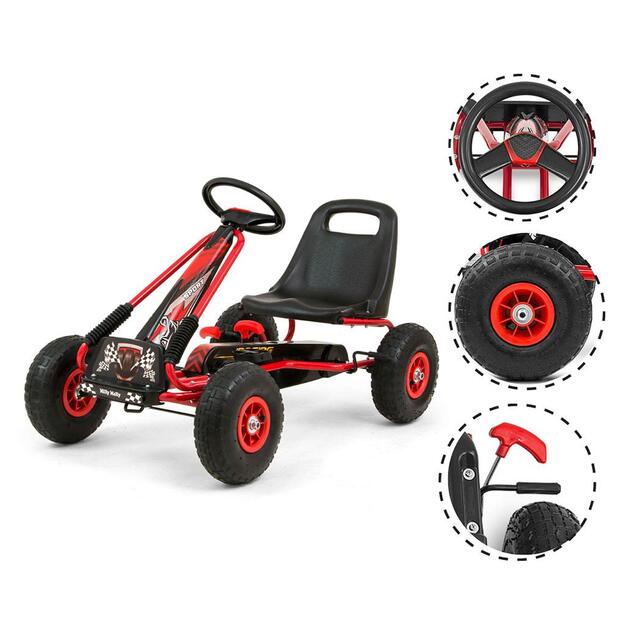 Kids Go-kart Milly Mally Thor red