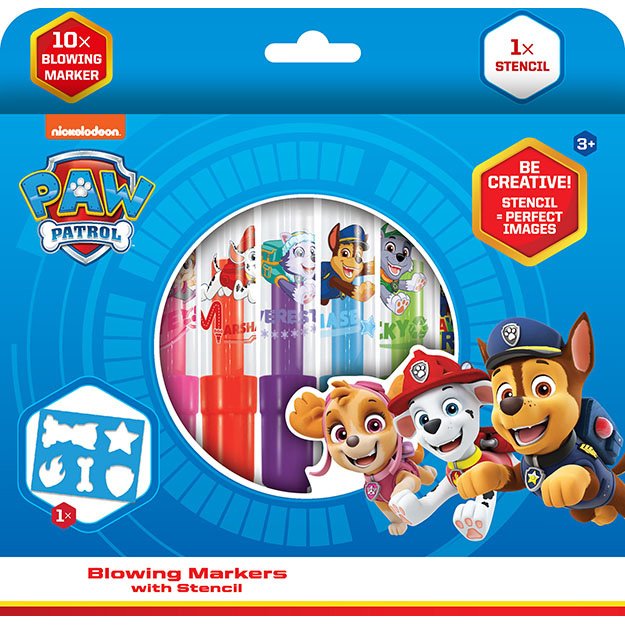 Paw Patrol Blow Markers 10+1