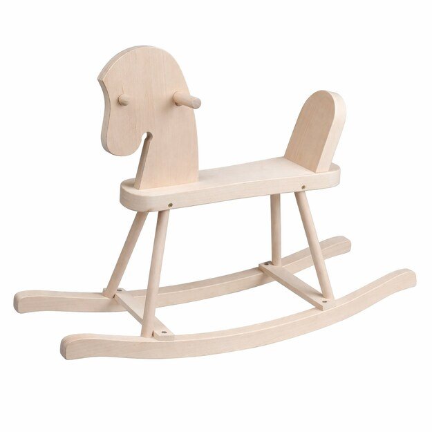 Wooden Rocking Horse for Children Baby Mix natural