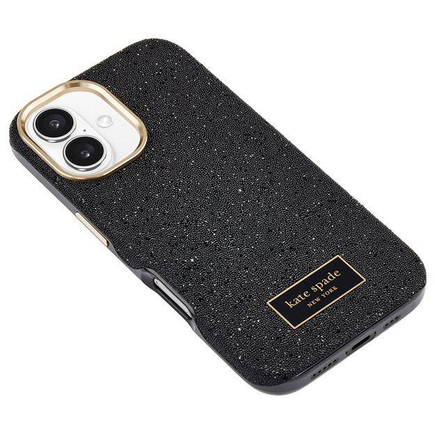 Kate Spade New York Crystal Pave MagSafe – dėklas, skirtas iPhone 16 (Nightfall) 13