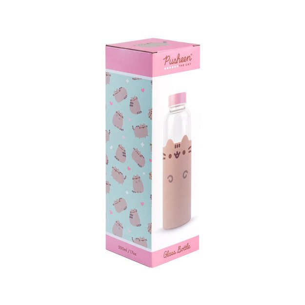 Pusheen - Stiklinis vandens butelis 500 ml