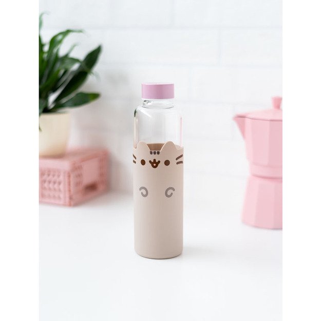 Pusheen - Stiklinis vandens butelis 500 ml 6