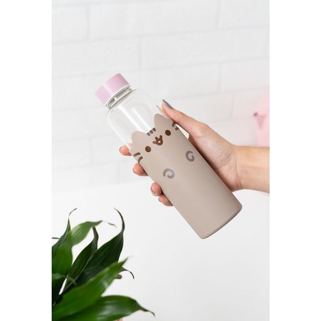 Pusheen - Stiklinis vandens butelis 500 ml 8