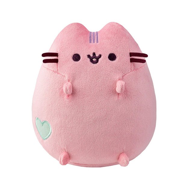 Pusheen - pliušinis talismanas 18 cm (pastelinė rožinė)