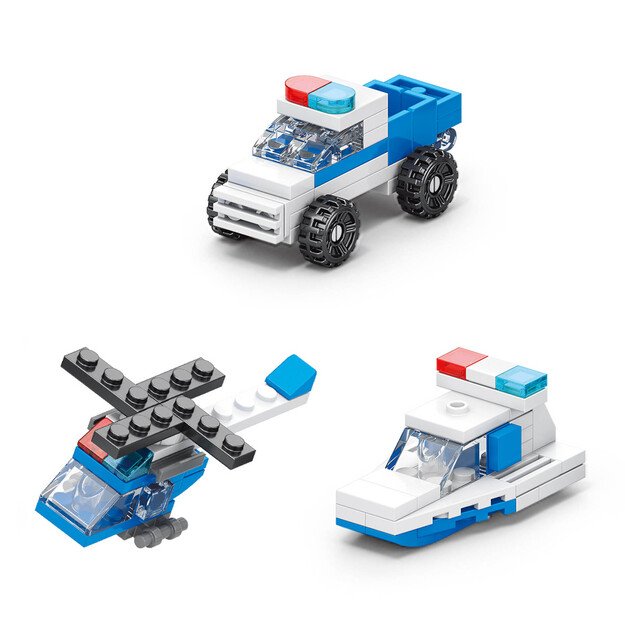 Building set police 12 cars