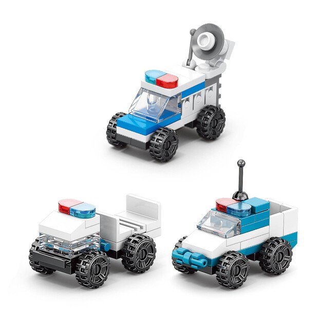 Building set police 12 cars