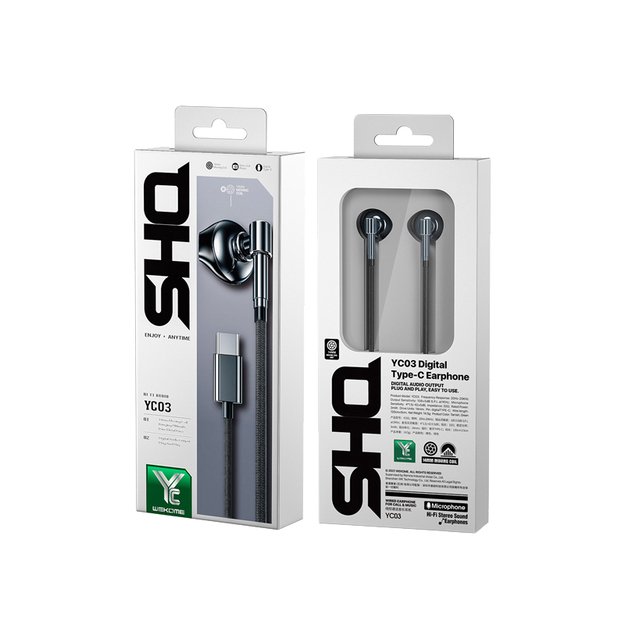 WEKOME YC03 SHQ serija – USB-C laidinės ausinės (Tarnish) 12