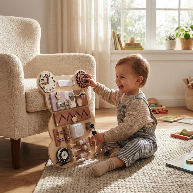 Activity Board Elephant Montessori Baby Mix