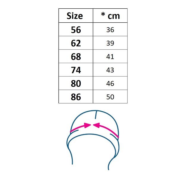 Baby Muslin Hat New Baby linen, 68 (4-6m)