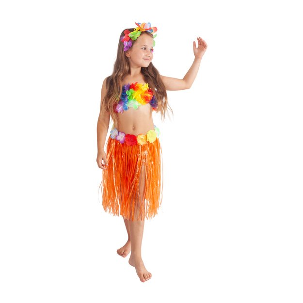 the children skirt Hawaii orange, 45 cm
