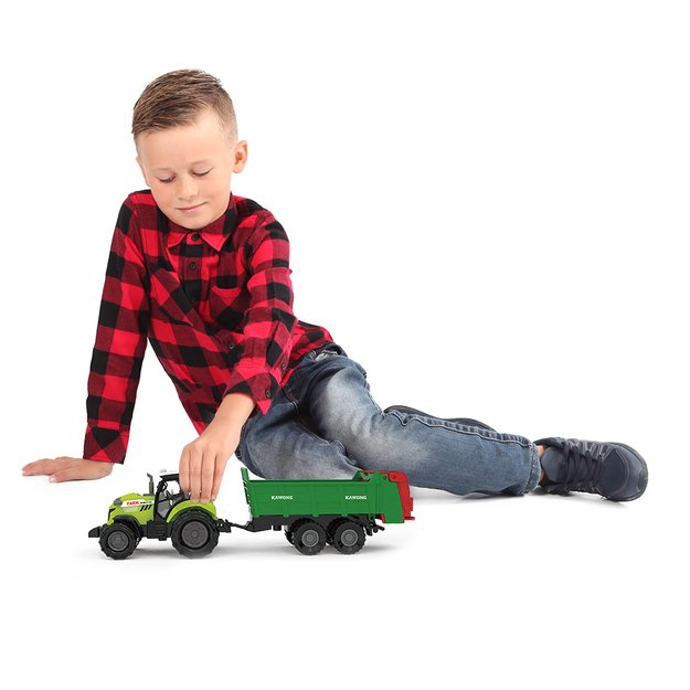 Tractor with sound, light, trailer