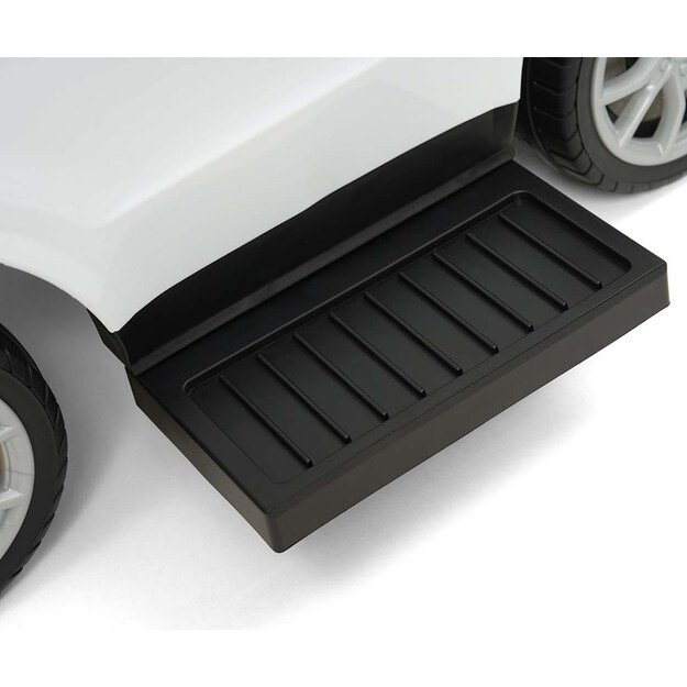 Milly Mally Porsche Cayenne white ride-on car with guide rod