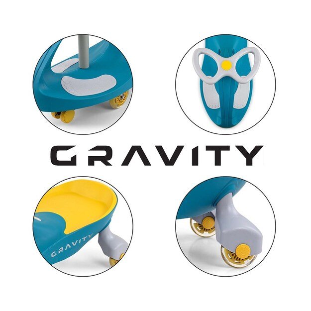 Children s gravity balance bike Gravity Milly Mally green yellow