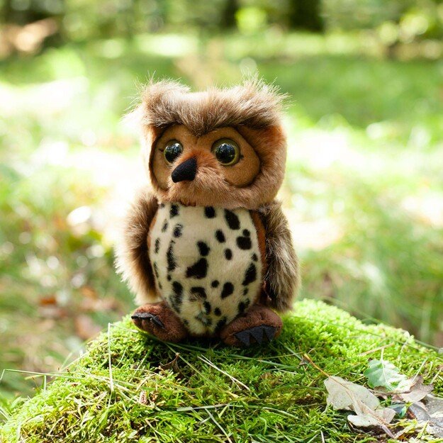 Plush great horned owl 20 cm ECO-FRIENDLY
