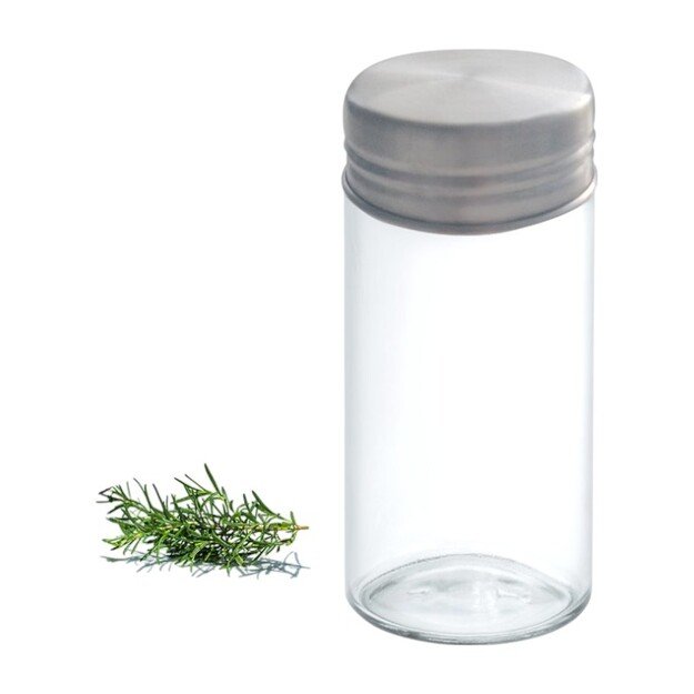 K&uuml;chenprofi - Glass and Stainless Steel Spice Jar 9.3x4 cm