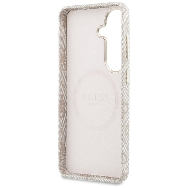 Guess 4G Triangle Logo MagSafe - Samsung Galaxy S26 Case (Pink)