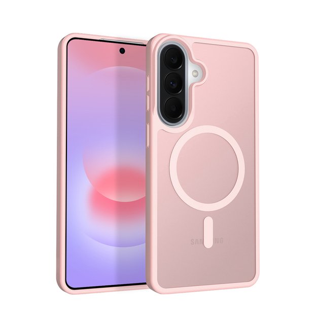 Crong Hybrid Matte Magnetic - MagSafe Case Samsung Galaxy A37 / A36 (Pink)