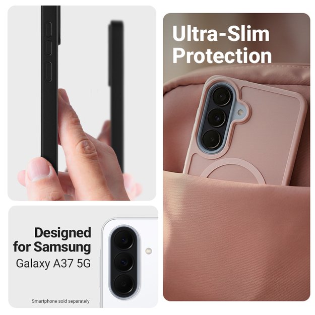 Crong Hybrid Matte Magnetic - MagSafe Case Samsung Galaxy A37 / A36 (Pink)