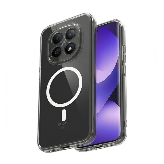 Crong Hybrid Clear Magnetic - MagSafe Case Xiaomi Redmi Note 15 Pro+ (Transparent)
