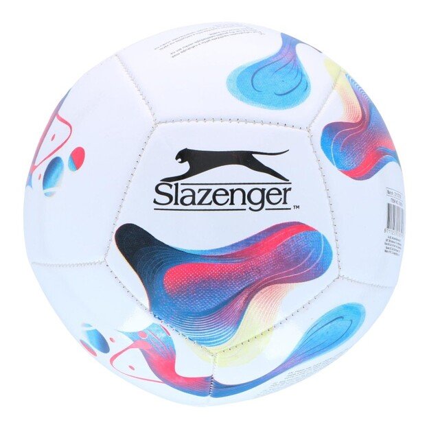 Slazenger - Mini Training Football for Kids 12 Panels Size 2 (White/Blue)