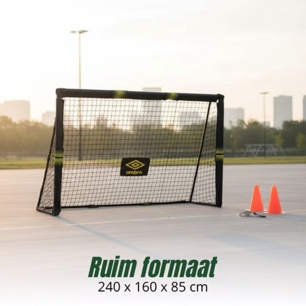 Umbro - Metal football goal with net 240x160x85 cm