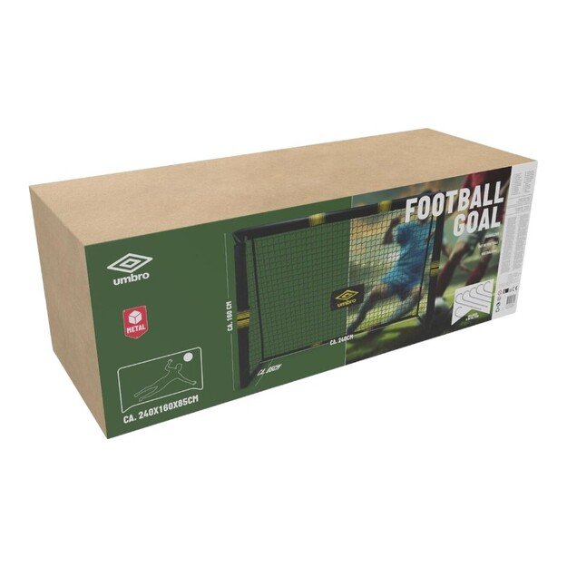 Umbro - Metal football goal with net 240x160x85 cm