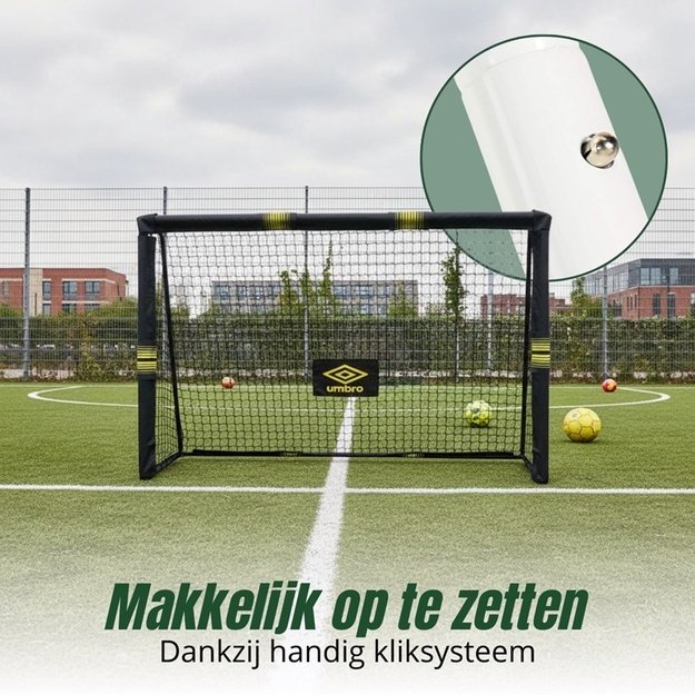Umbro - Metal football goal with net 240x160x85 cm