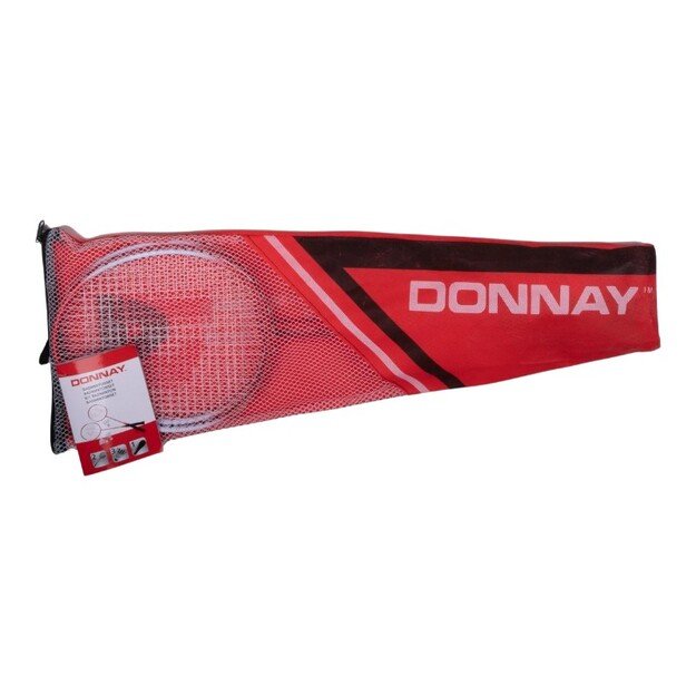 Donnay - 6-piece badminton set in a case (red)