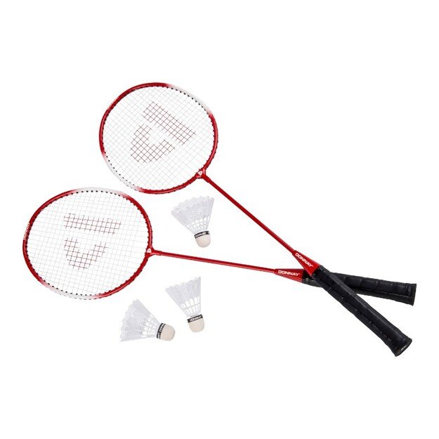 Donnay - 6-piece badminton set in a case (red)